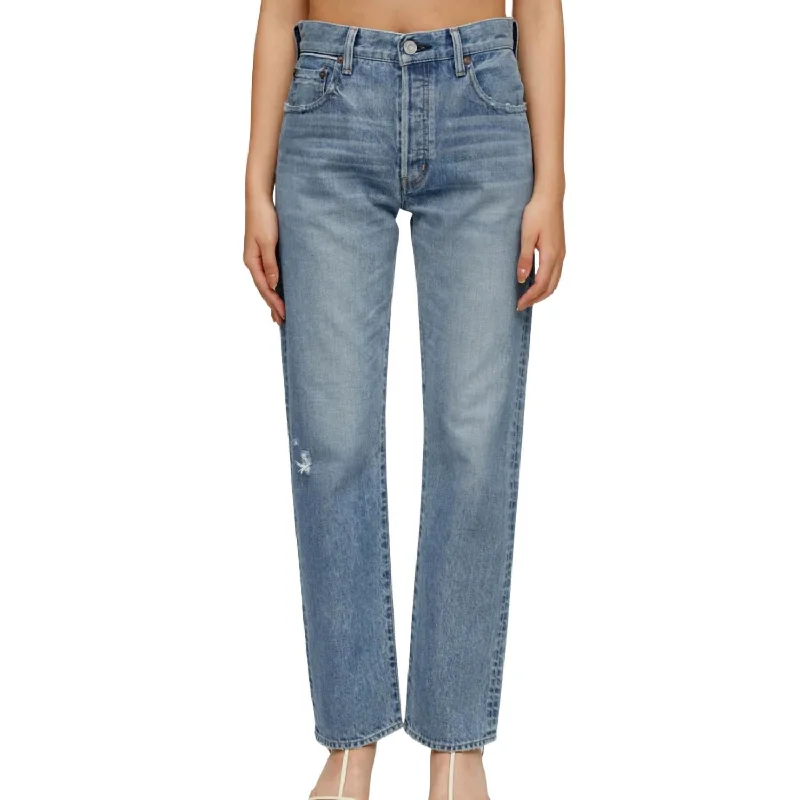 Women's Chic Outerwear Garments Gilbratar Straight Leg Jeans In Blue