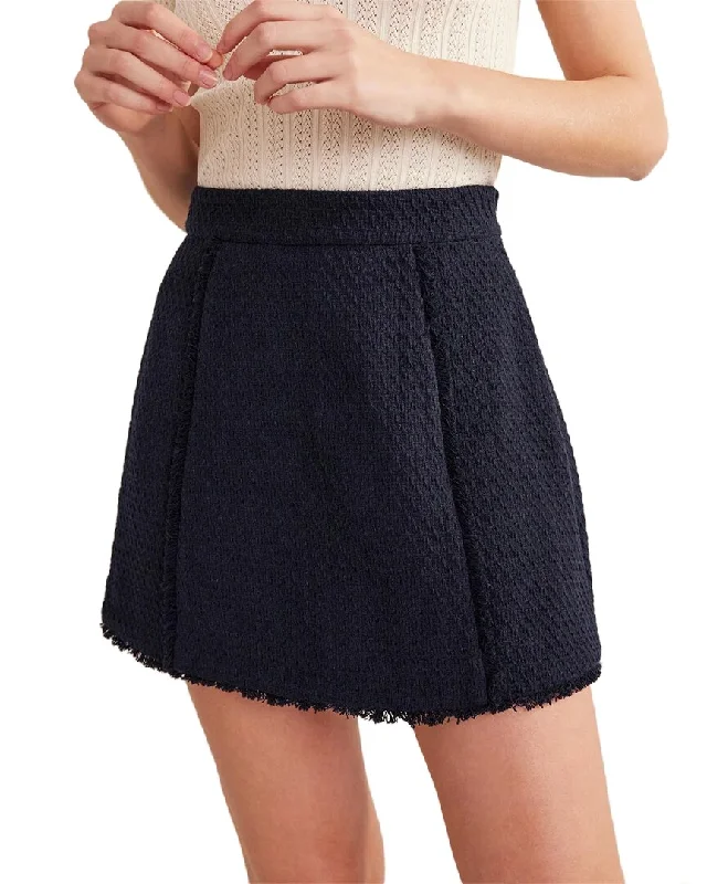 Women's Athletic Outfit Boden Tweed Interest Mini Skirt