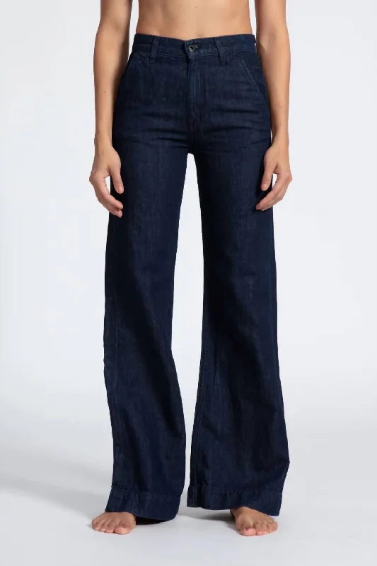Women's Outerwear Attire Denim Trouser Jean In Indigo