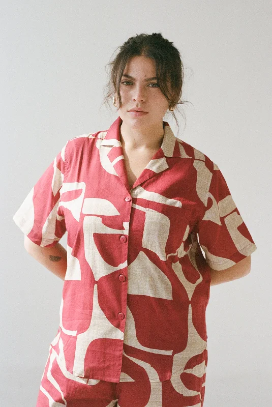 Women's Everyday Apparel Gregory Top - Deco Sky