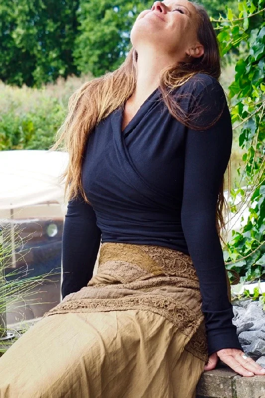 Stylish Women's Garments Astarte Top Bamboo/Cotton Zwart