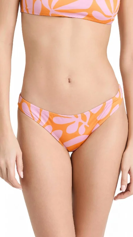 Women's Fashionable Attire For Work Elle Bikini Bottom In Carnation Pink