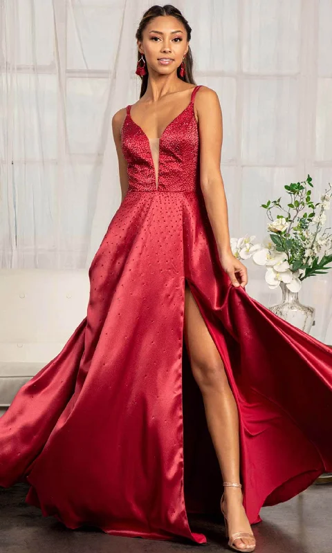 Chic & Cozy Apparel Elizabeth K GL3039 - Beaded Sweetheart A- line Dress