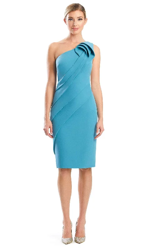 Stylish Women's Clothing Alexander by Daymor 1789S23 - Draped Applique Cocktail Dress