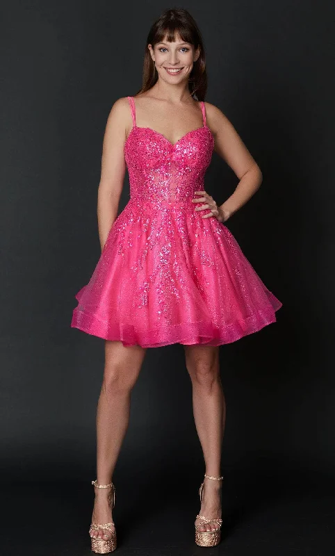 Elevate Your Wardrobe Nina Canacci 302 - Embellished A-line Cocktail Dress