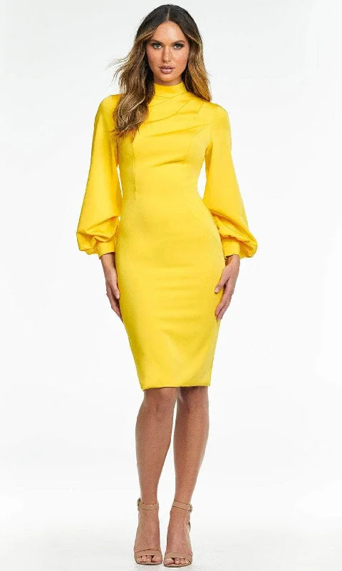 Timeless Elegance Redefined Ashley Lauren - Bishop Sleeve Sheath Cocktail Dress 4487
