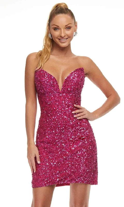 Big Savings Ashley Lauren - Sequined Cocktail Dress 4474