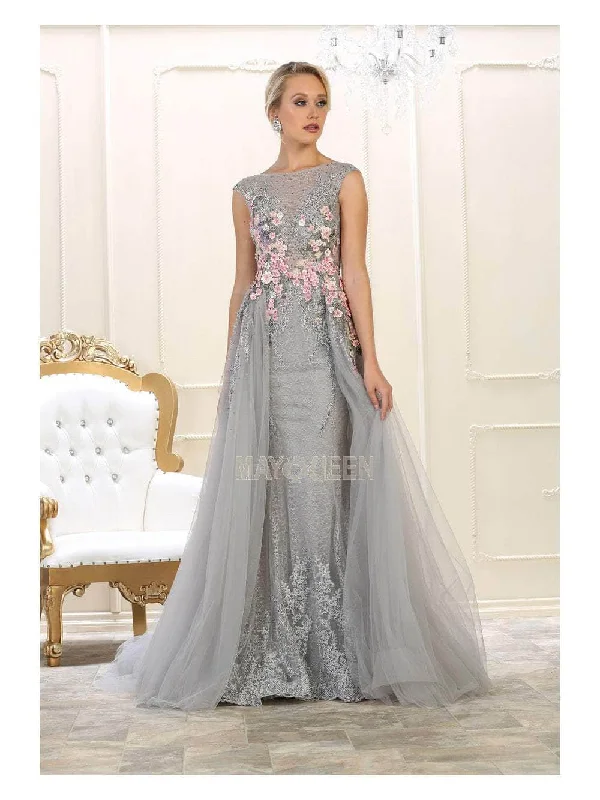 High-Quality Women's Fashion Dresses May Queen RQ7596 - Laced Overlay Dress