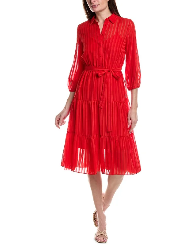 Women's Timeless Attire Nanette Nanette Lepore Blake Shadow Stripe Shirtdress