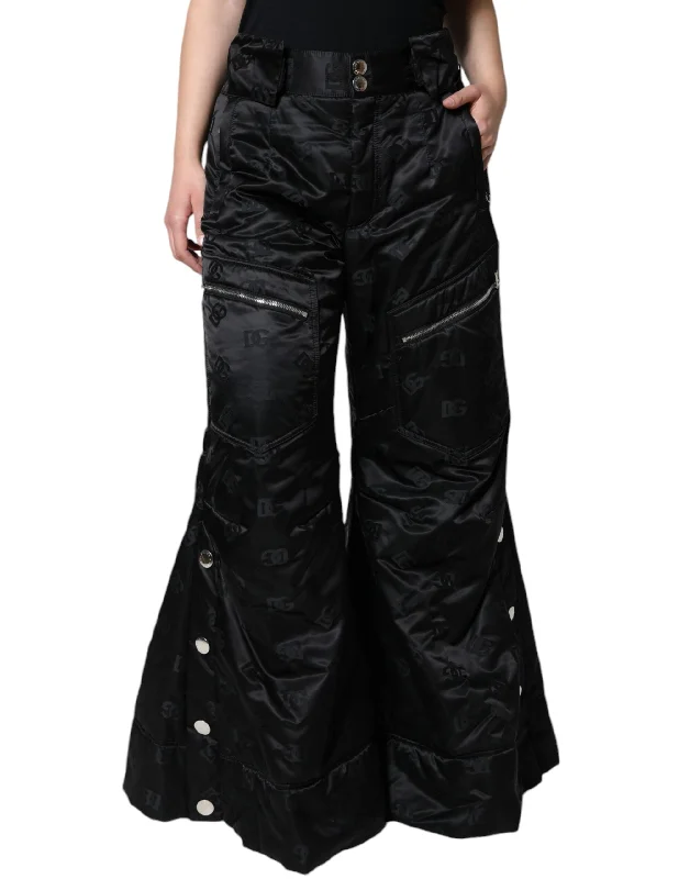 Sustainable Women's Clothes Dolce & Gabbana  High Waist Women Wide Leg Women's Pants (Pre-Owned)