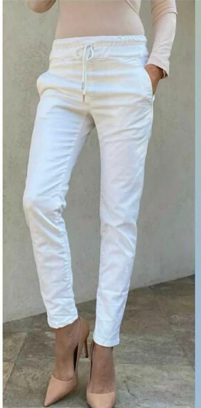 Women's Stylish Professional Garments Shely Pant In Pearl Snake Print